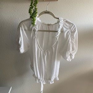 Free People Ruffle Blouse